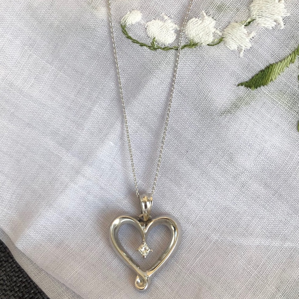 14K Diamond Pendant